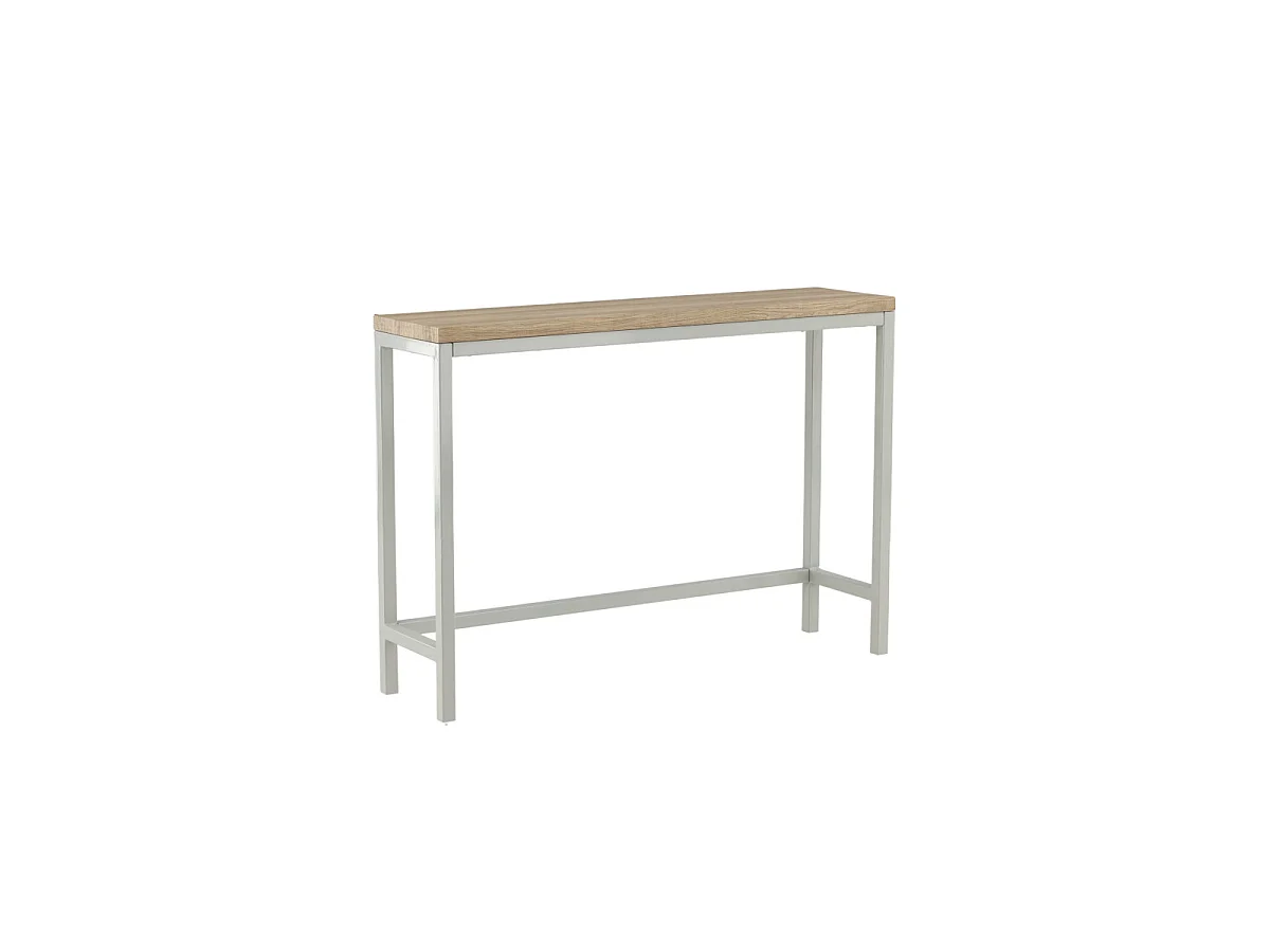 Console Design "Rise" 110cm Naturel & Gris