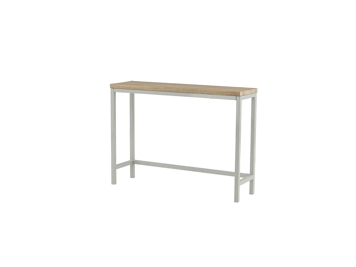 Console Design "Rise" 110cm Naturel & Gris