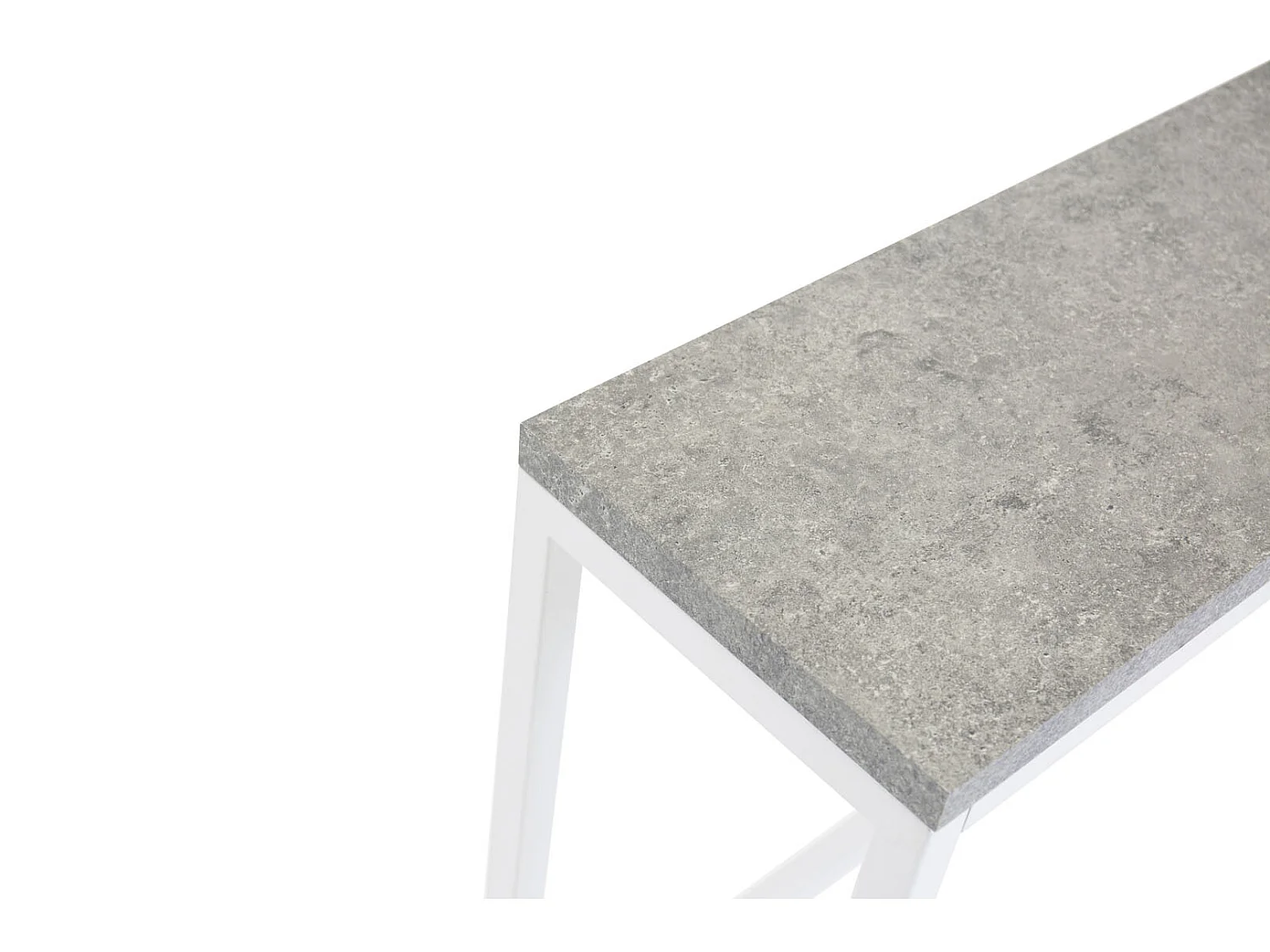 Console Design "Rise" 110cm Gris & Blanc
