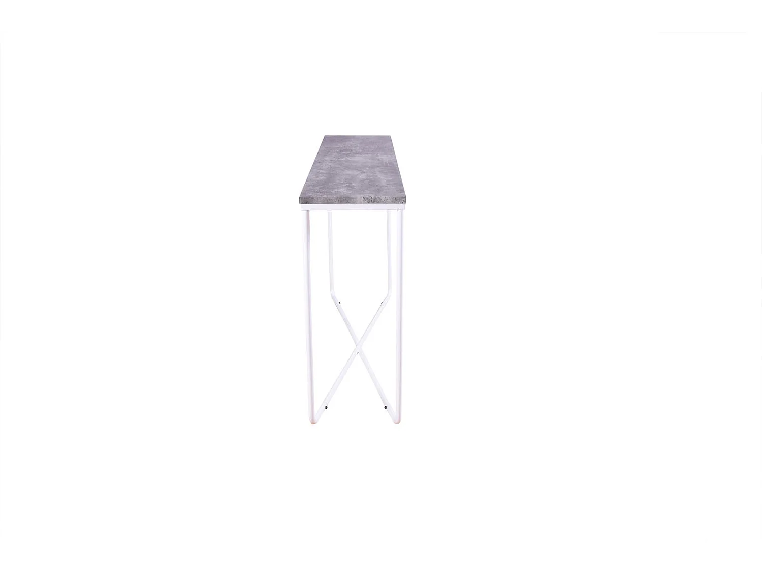 Palace sidetable 30x110 cm beton decor, wit.