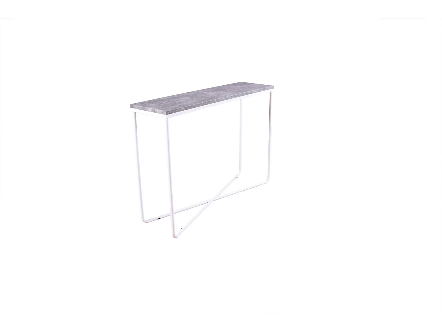 Palace sidetable 30x110 cm beton decor, wit.