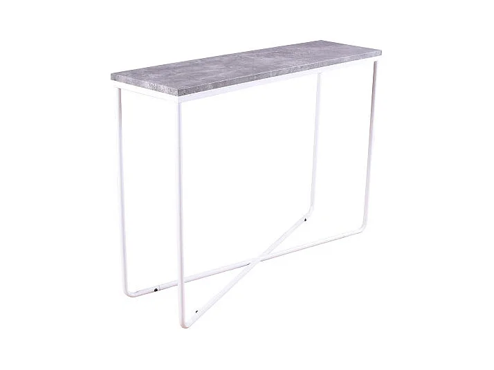 Console Design "Palace" 110cm Gris Foncé & Blanc