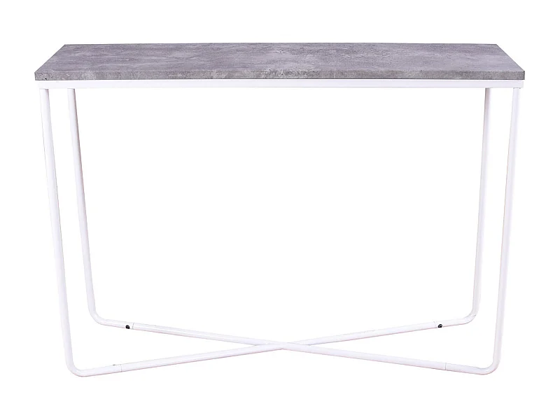 Palace sidetable 30x110 cm beton decor, wit.
