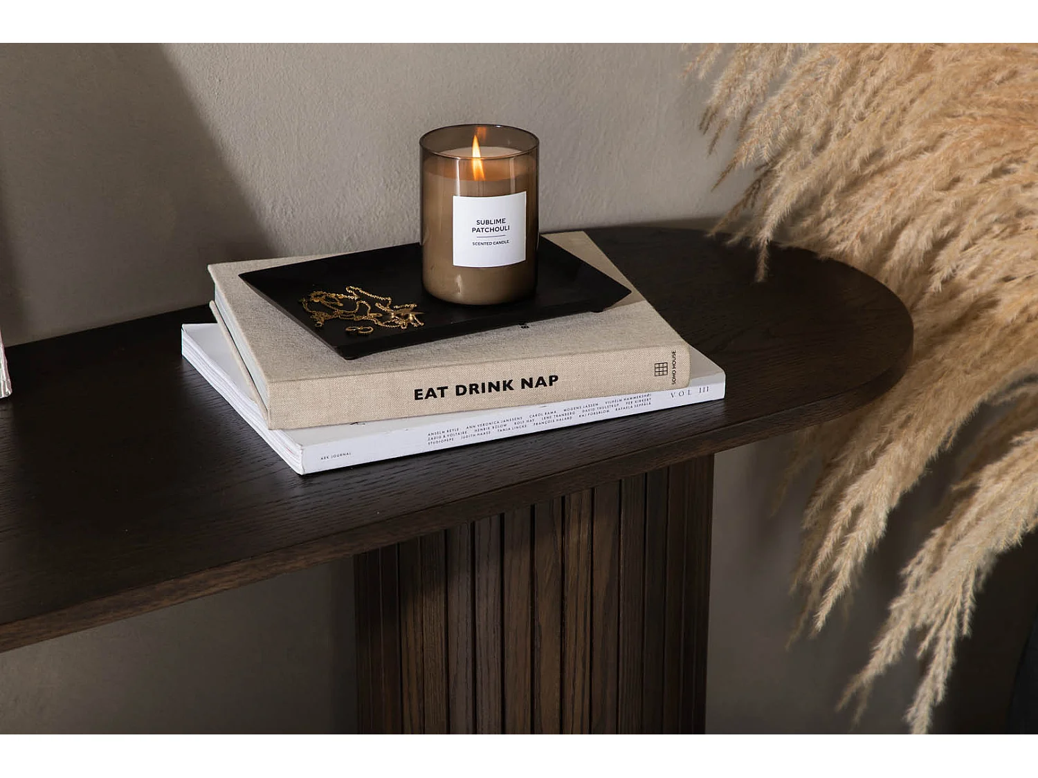 Bianca sidetable 40x130cm bruin.