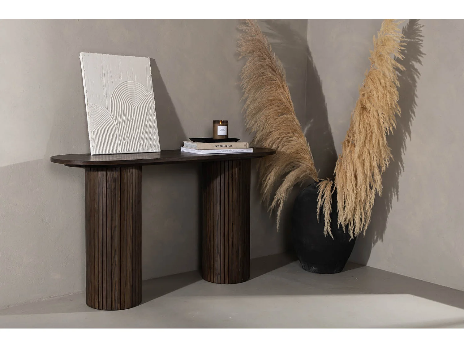 Bianca sidetable 40x130cm bruin.