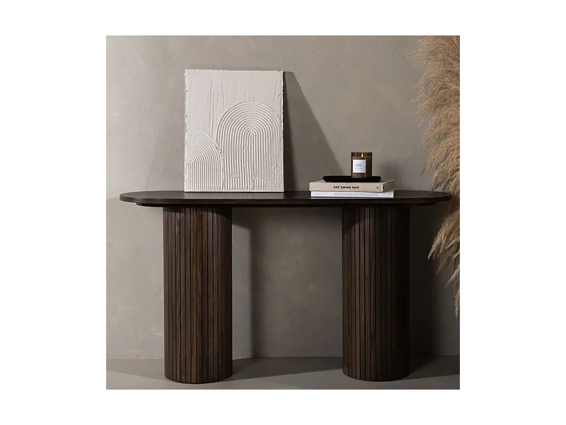 Bianca sidetable 40x130cm bruin.