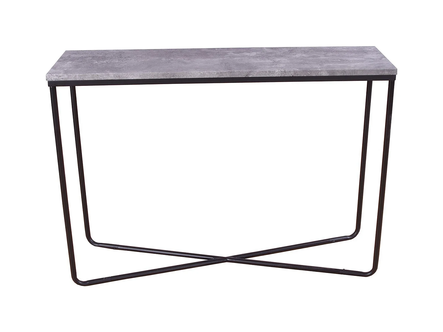 Console Design "Palace" 110cm Gris Foncé & Noir