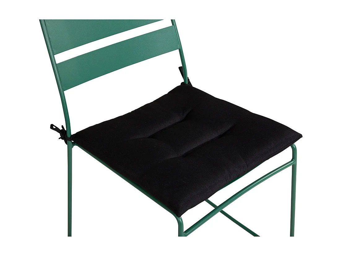 Lina Coussin de jardin, noir.