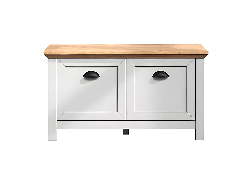 Landside Sitzbank 2 Türen, grau.