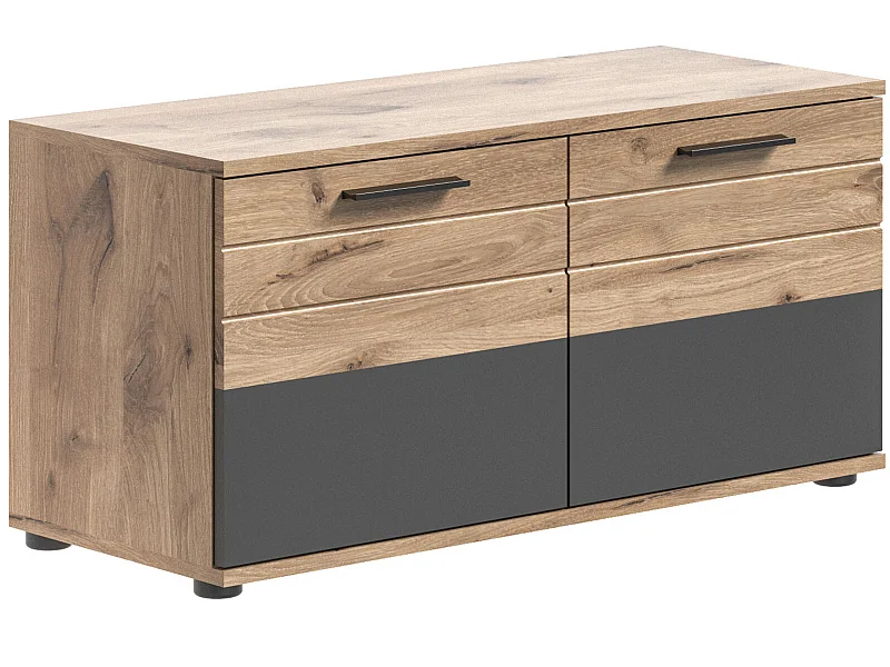 Mason banc avec stockage chêne décor.