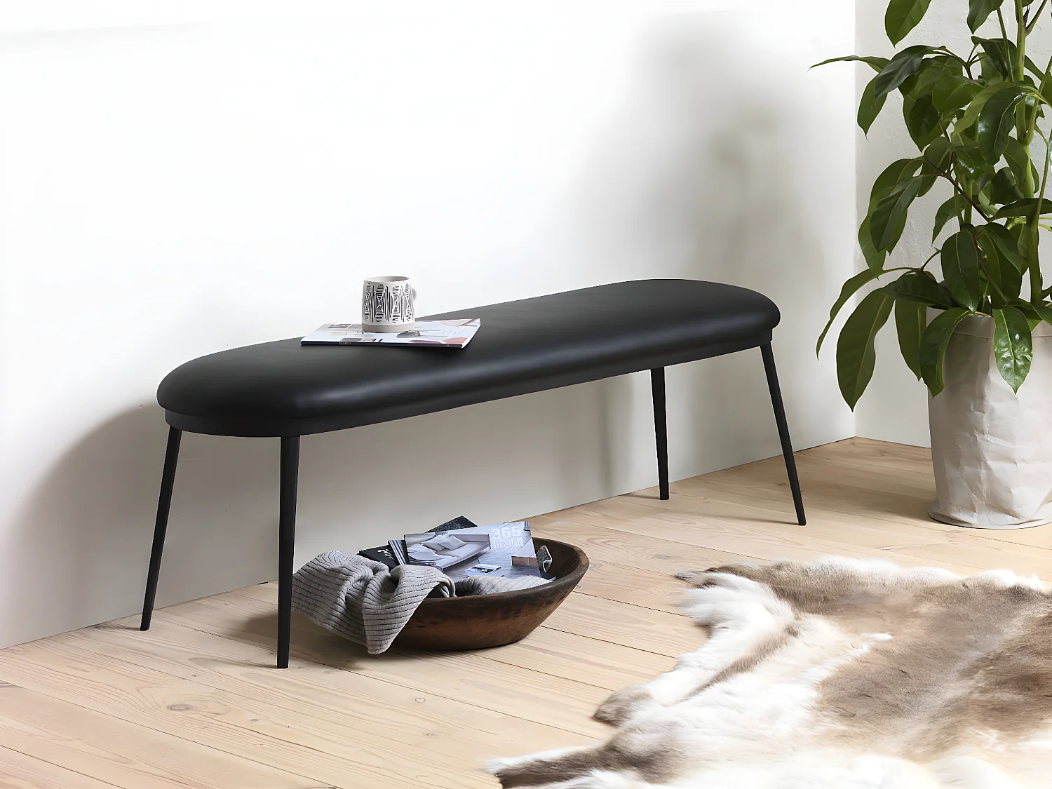Gain Sitzbank schwarz.