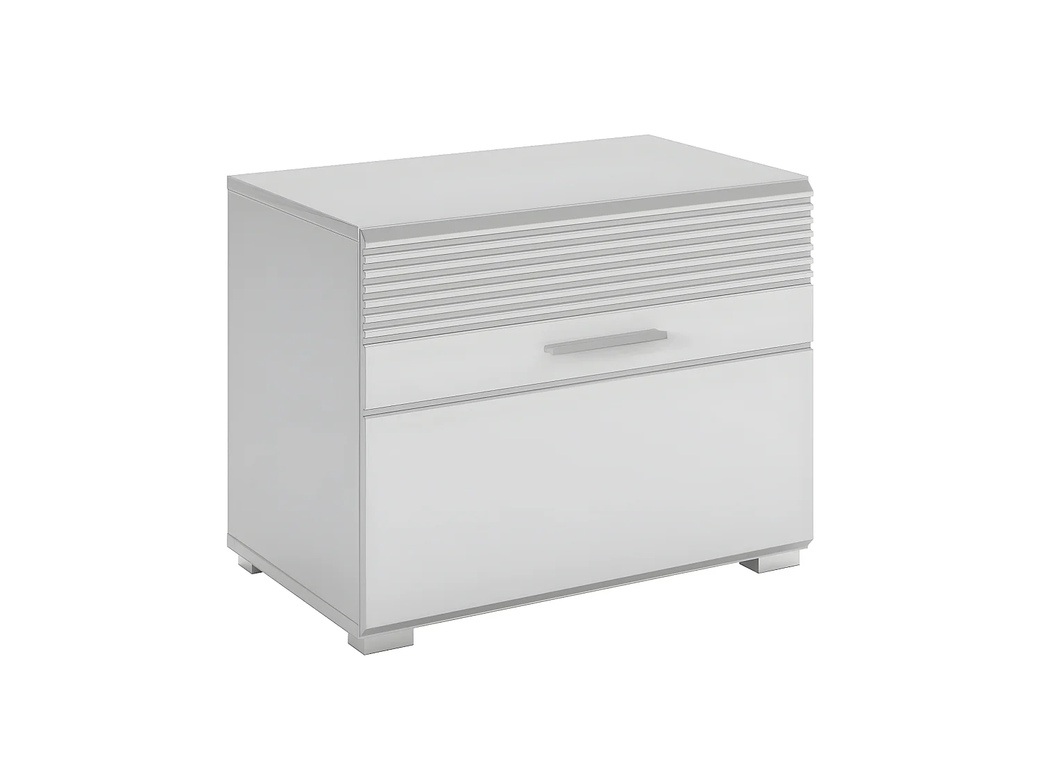 Linus banc avec stockage blanche.