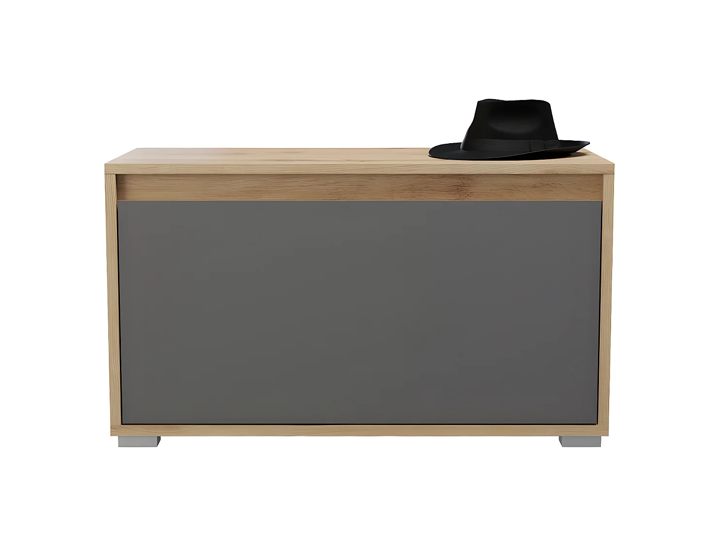 Torino bank met opslag eik decor.