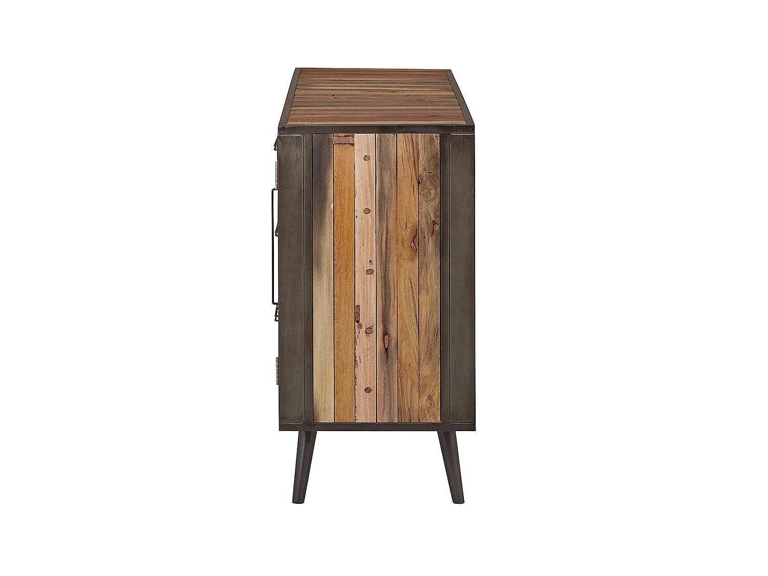 Nordic dressoir hoog met 2 deuren en 3 laden, naturel.