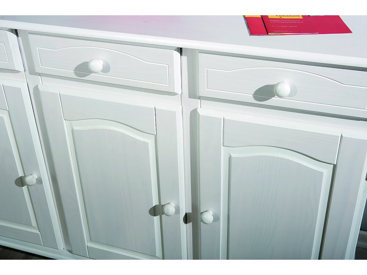 Livra dressoir 3 lades, 3 deuren wit.