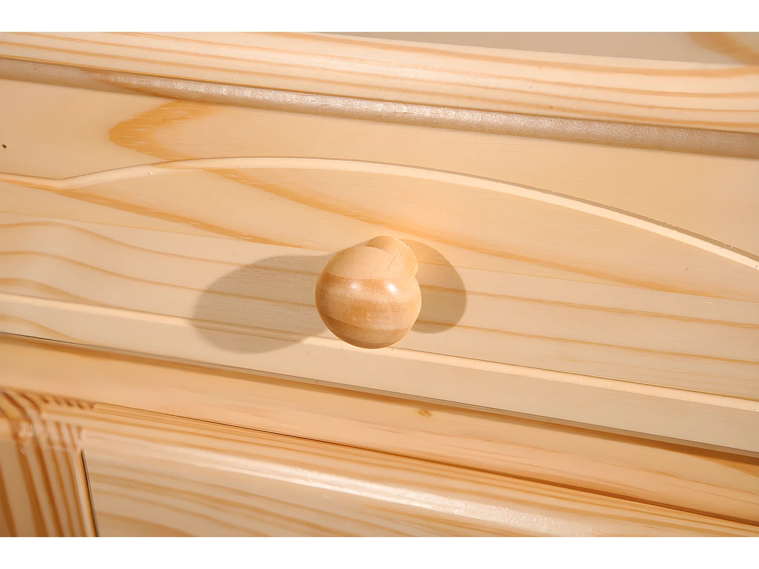 Abill Buffet 3 tiroirs, 3 portes, naturel.