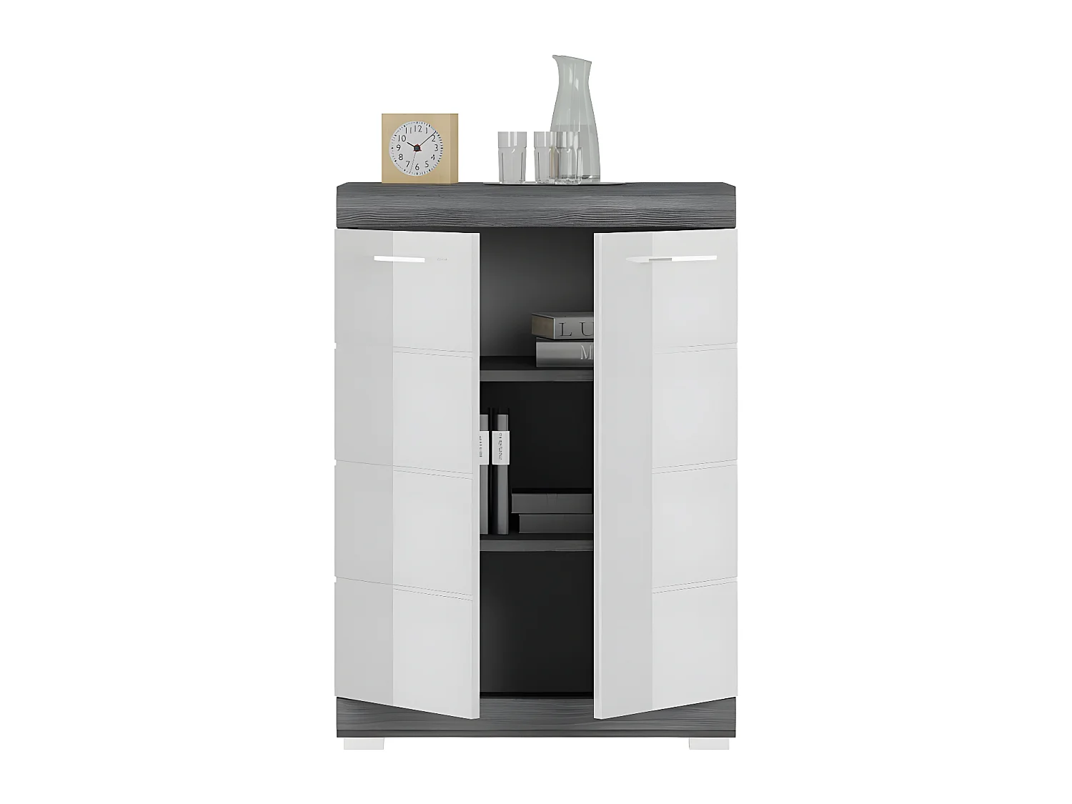 Scout Sideboard 2 Türen grau.