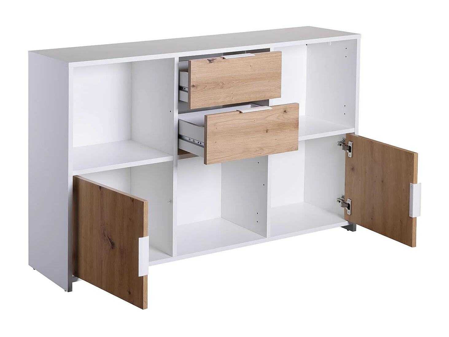 Buffet Design 6 Cases "Adam" 70cm Blanc