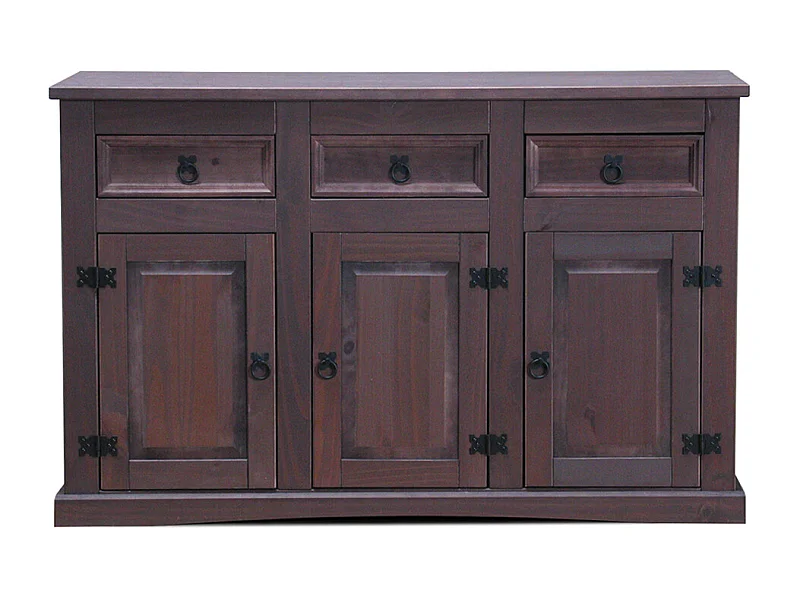 Bruin dressoir New Mexico koloniaal 132cm.