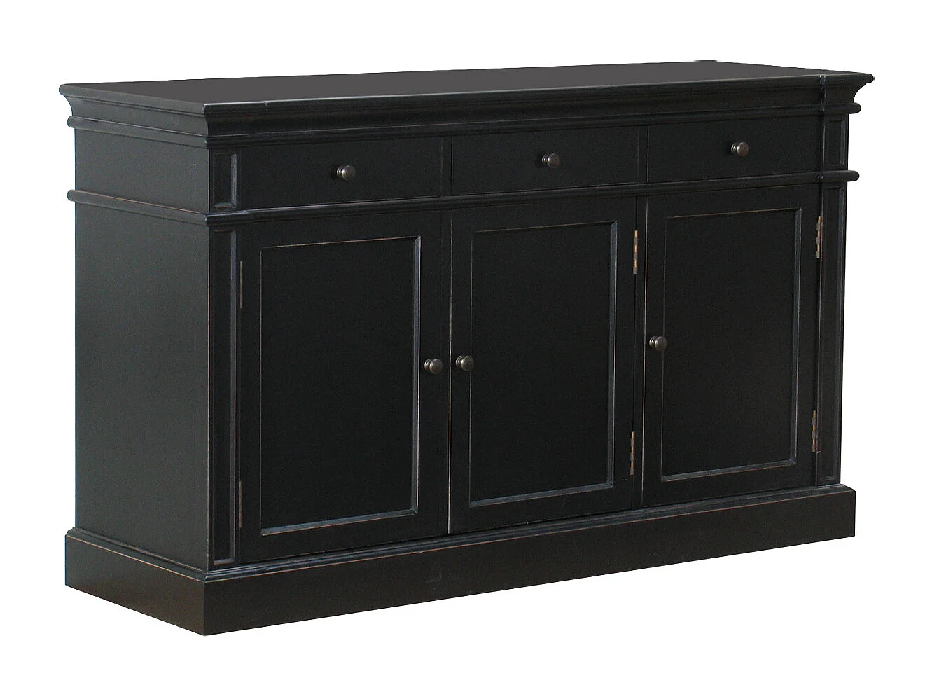 Dressoir Mozart zwart antiek sideboard.