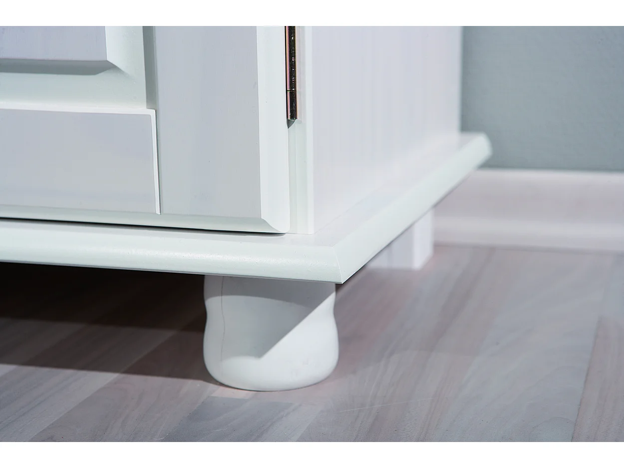 Lovo Buffet 2 tiroirs, 2 portes, blanc.