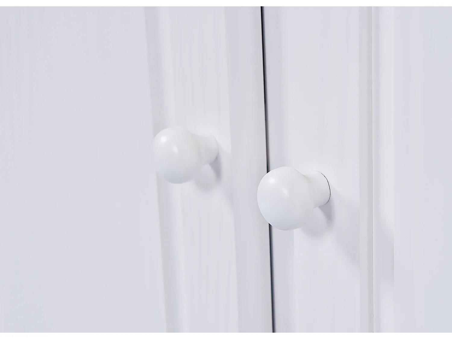 Lovo Buffet 2 tiroirs, 2 portes, blanc.