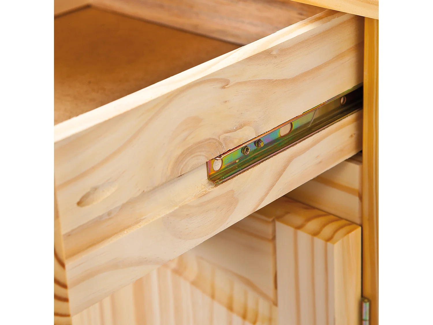 Pamer dressoir 2 lades, 2 deuren natuur.