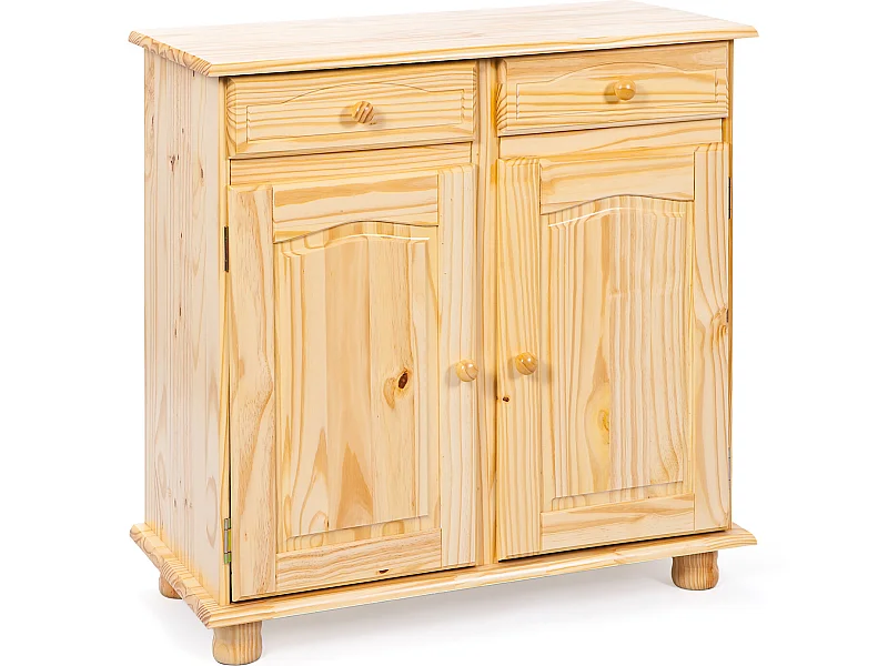 Pamer dressoir 2 lades, 2 deuren natuur.