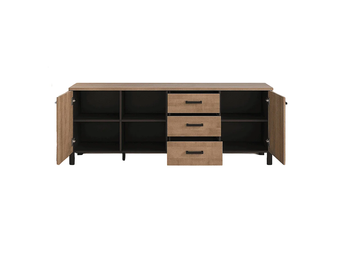 Credenza bassa 3 ante e 3 cassetti L214 cm - EMILE
