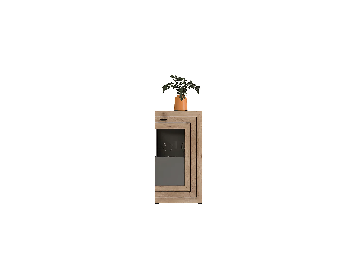 Freno buffet 1 portes gris.