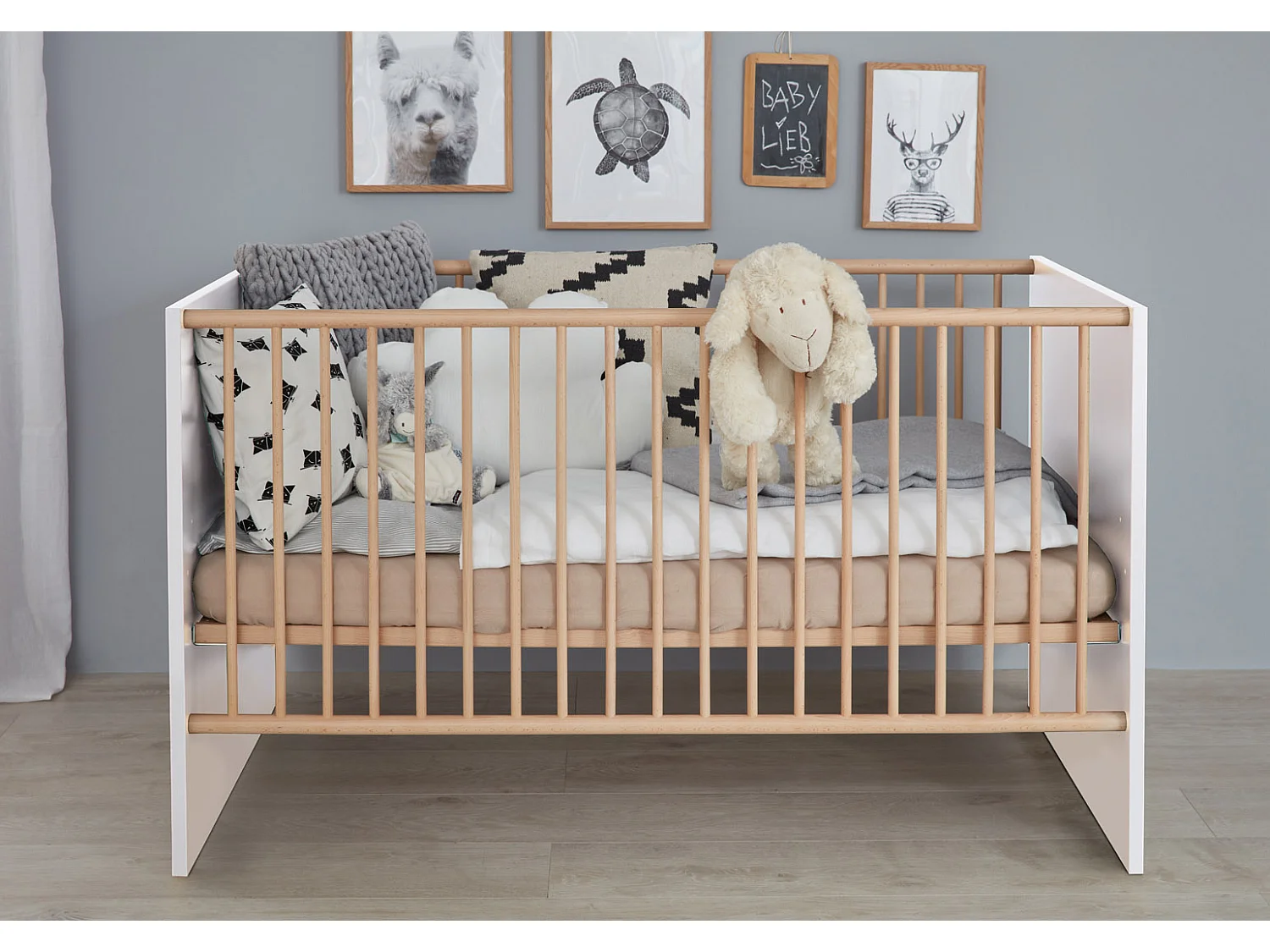MatsBaby kinderbed 1 open vak wit.
