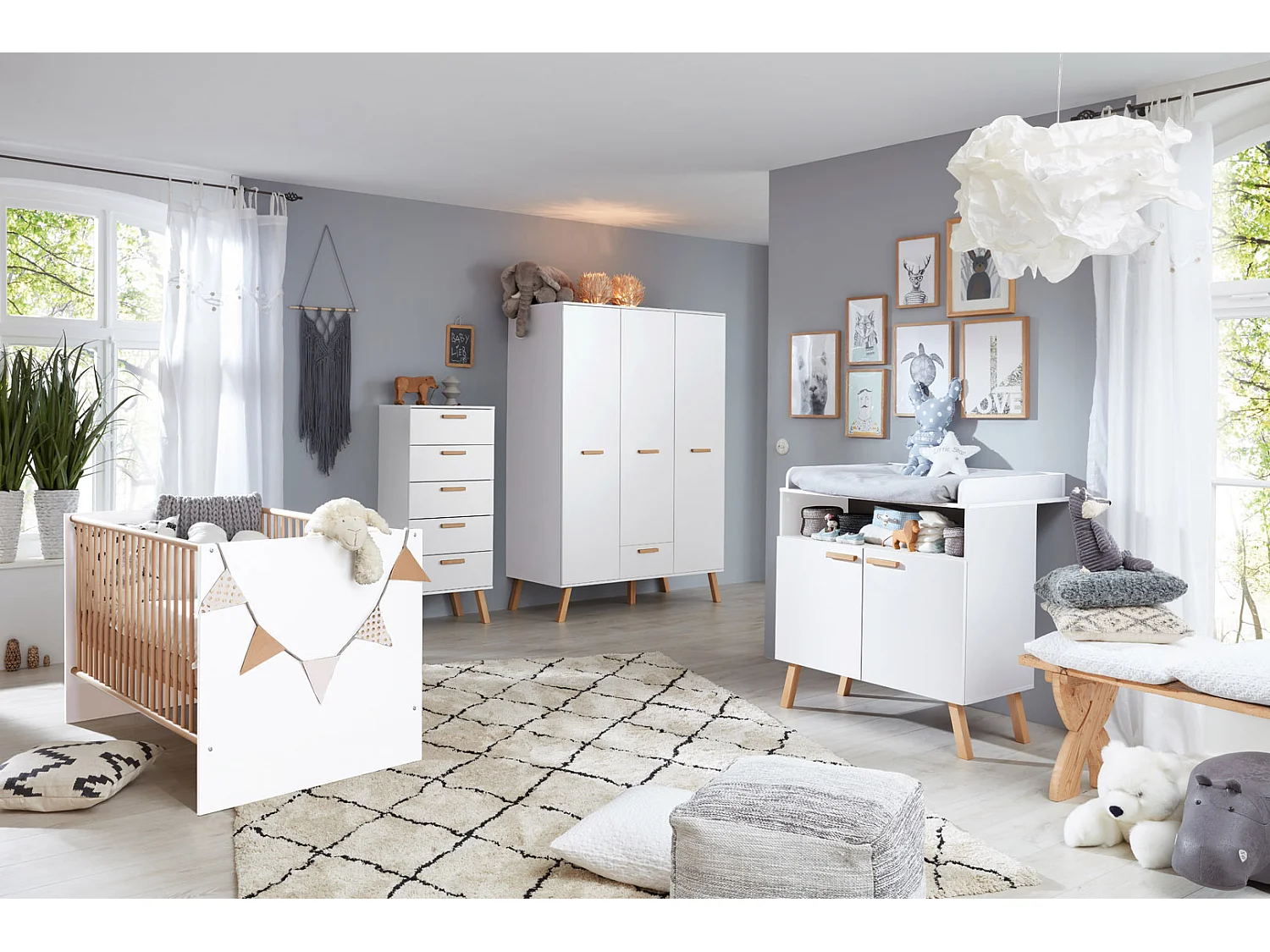 MatsBaby kinderbed 1 open vak wit.