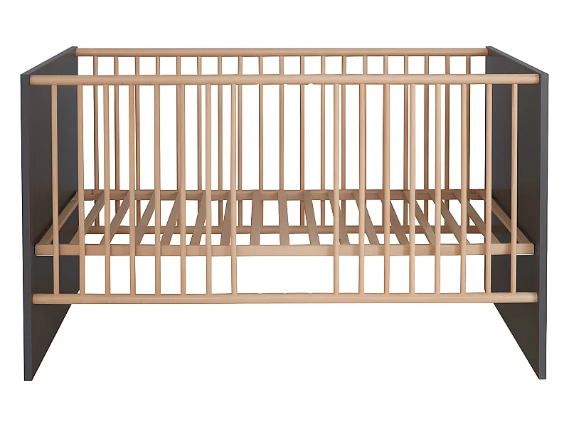 MatsBaby kinderbed 1 open vak grijs.