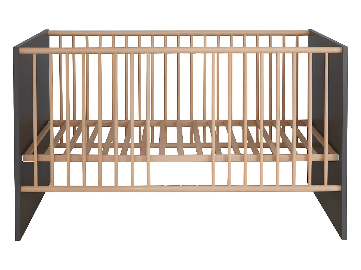 MatsBaby kinderbed 1 open vak grijs.