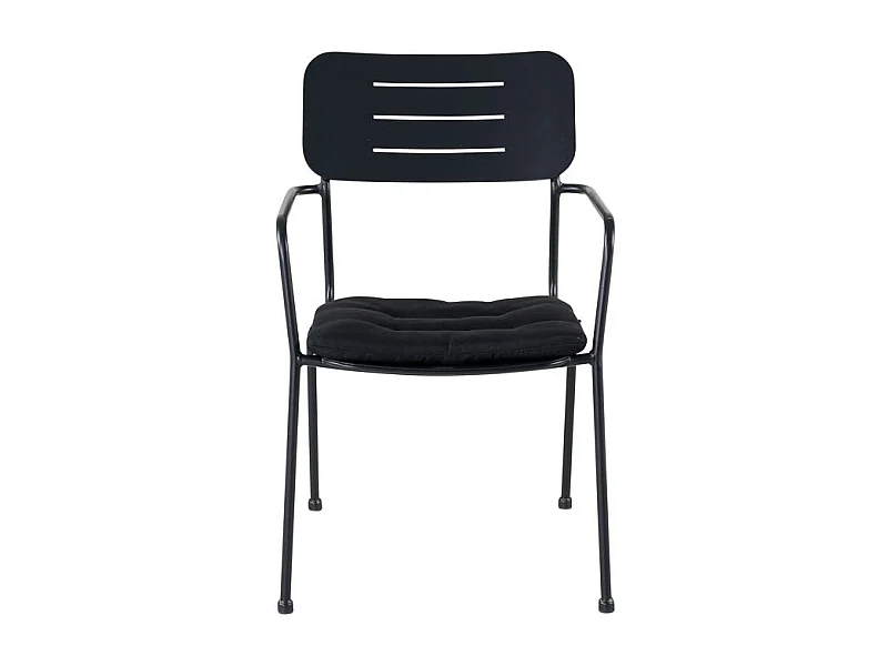 Nicke Chaise de jardin empilable, noir.