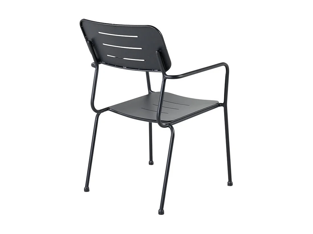 Nicke Chaise de jardin empilable, noir.