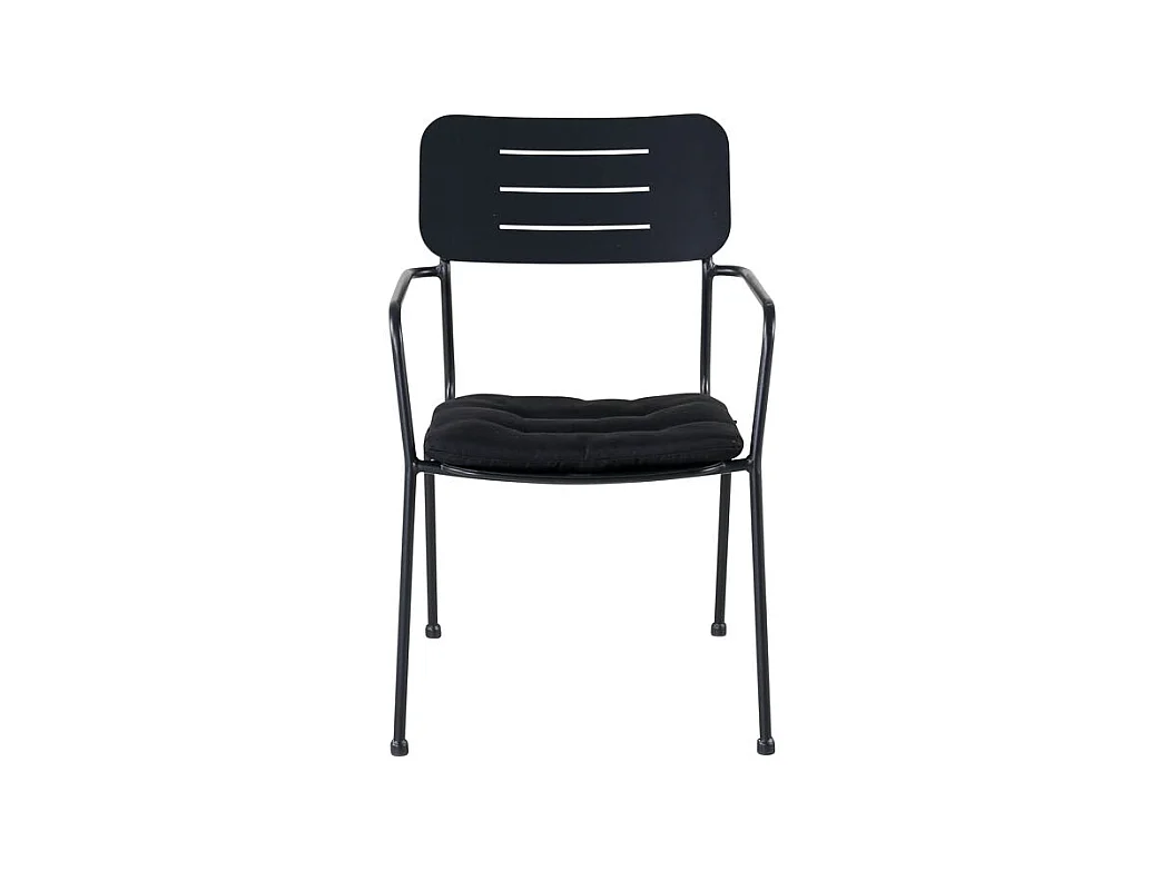 Nicke Chaise de jardin empilable, noir.