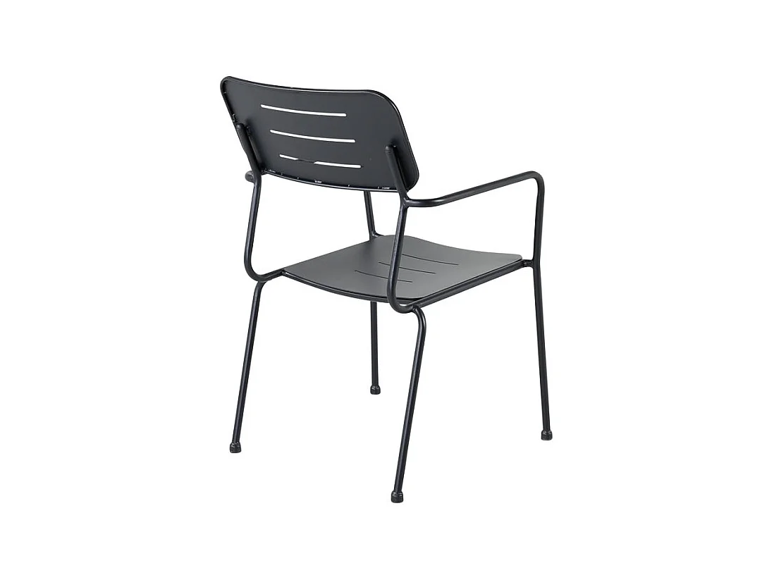 Nicke Chaise de jardin empilable, noir.