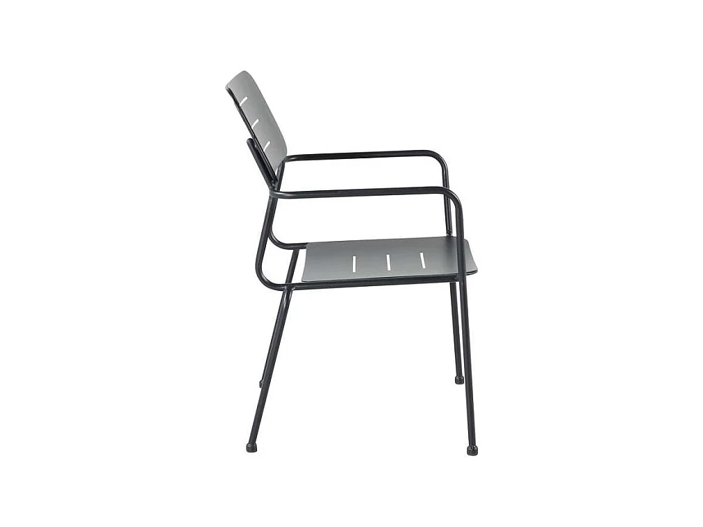 Nicke Chaise de jardin empilable, noir.