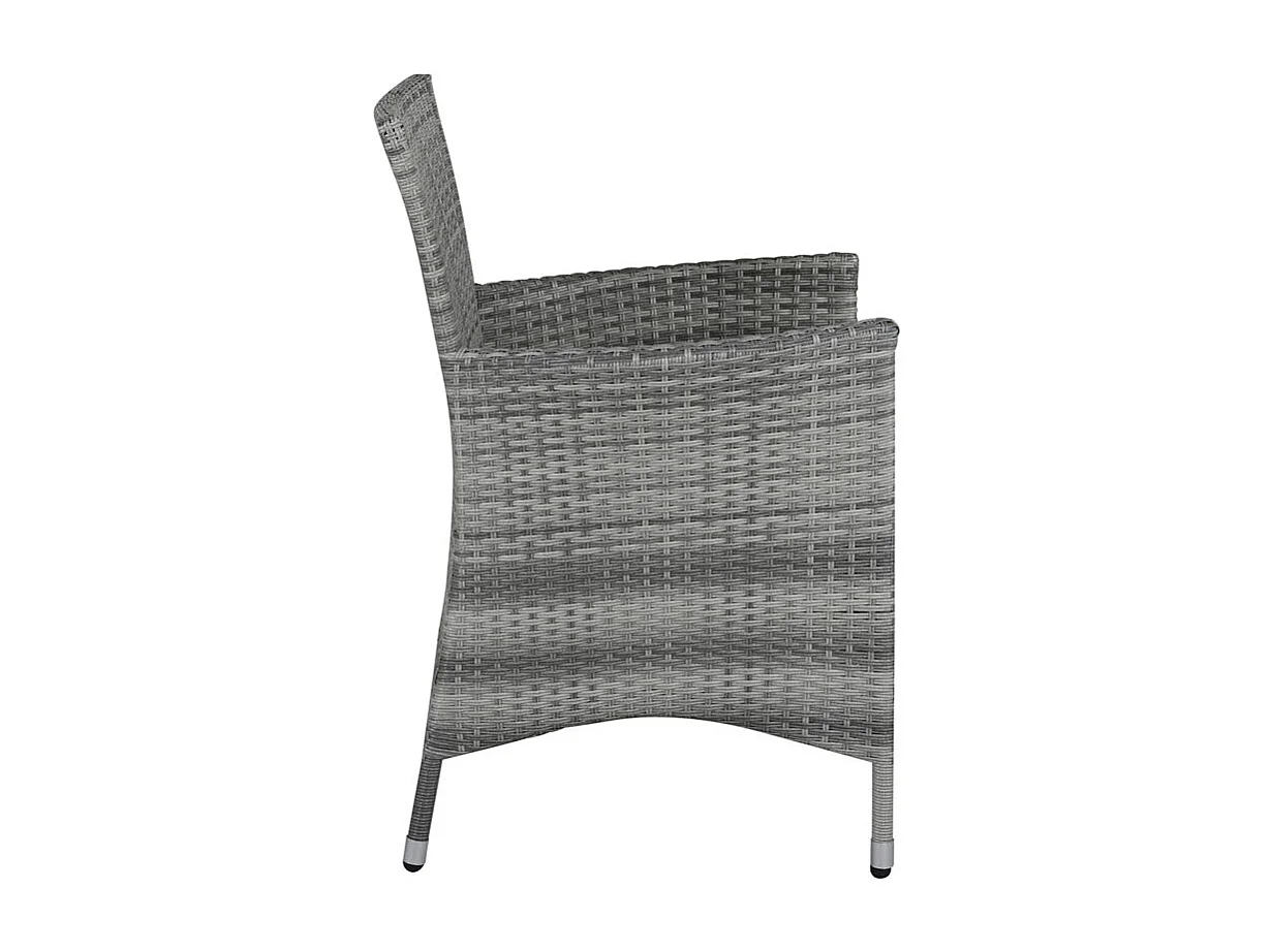 Knick Chaise de jardin avec accoudoirs gris.