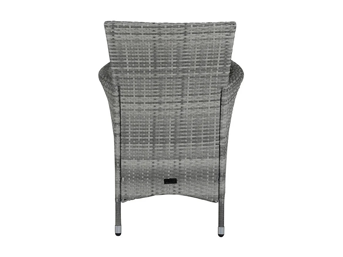 Knick Chaise de jardin avec accoudoirs gris.