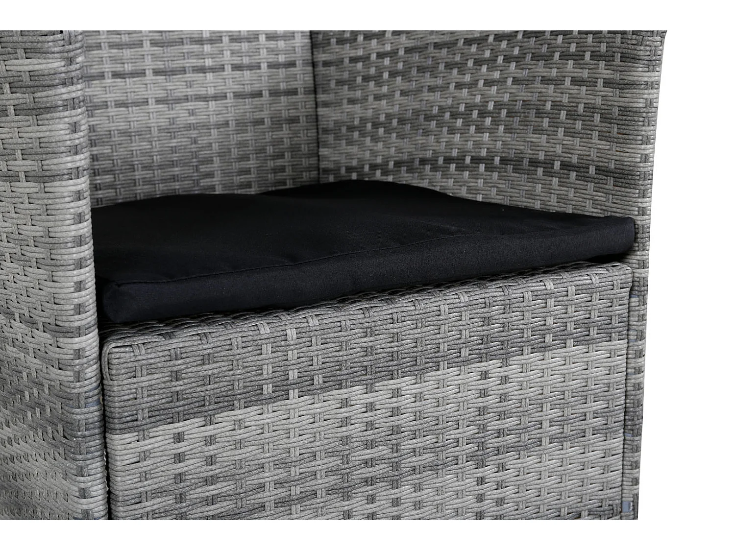 Knick Chaise de jardin avec accoudoirs gris.