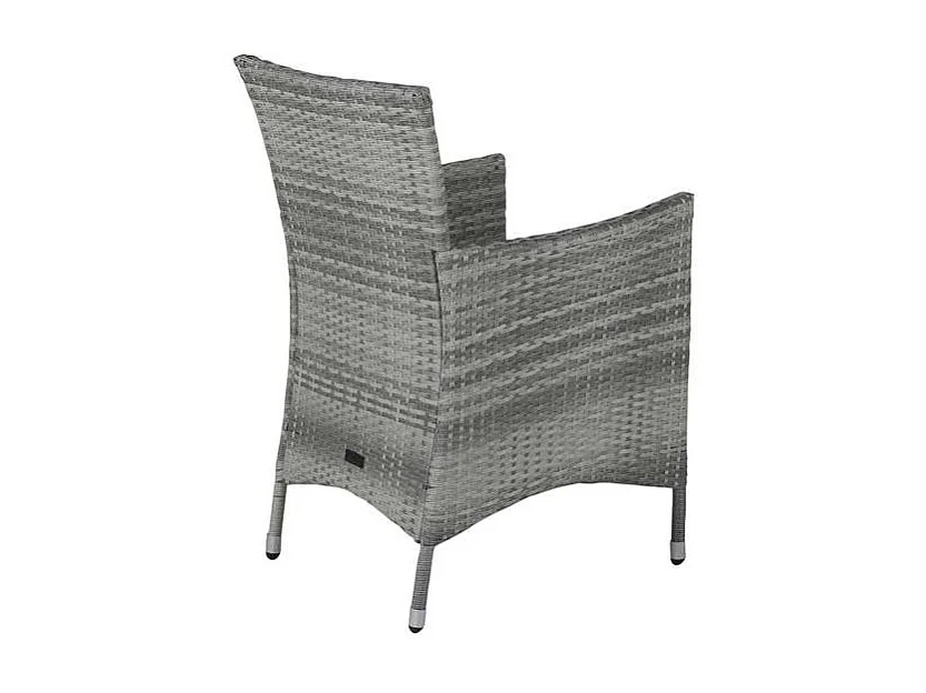 Knick Chaise de jardin avec accoudoirs gris.
