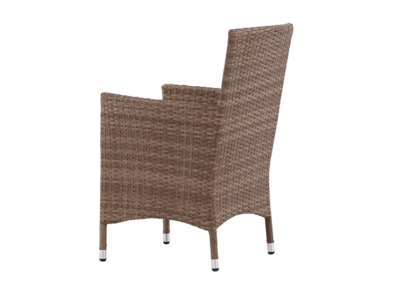 Malin Chaise de jardin avec accoudoirs, support d'assise inclus, empilable, naturel.