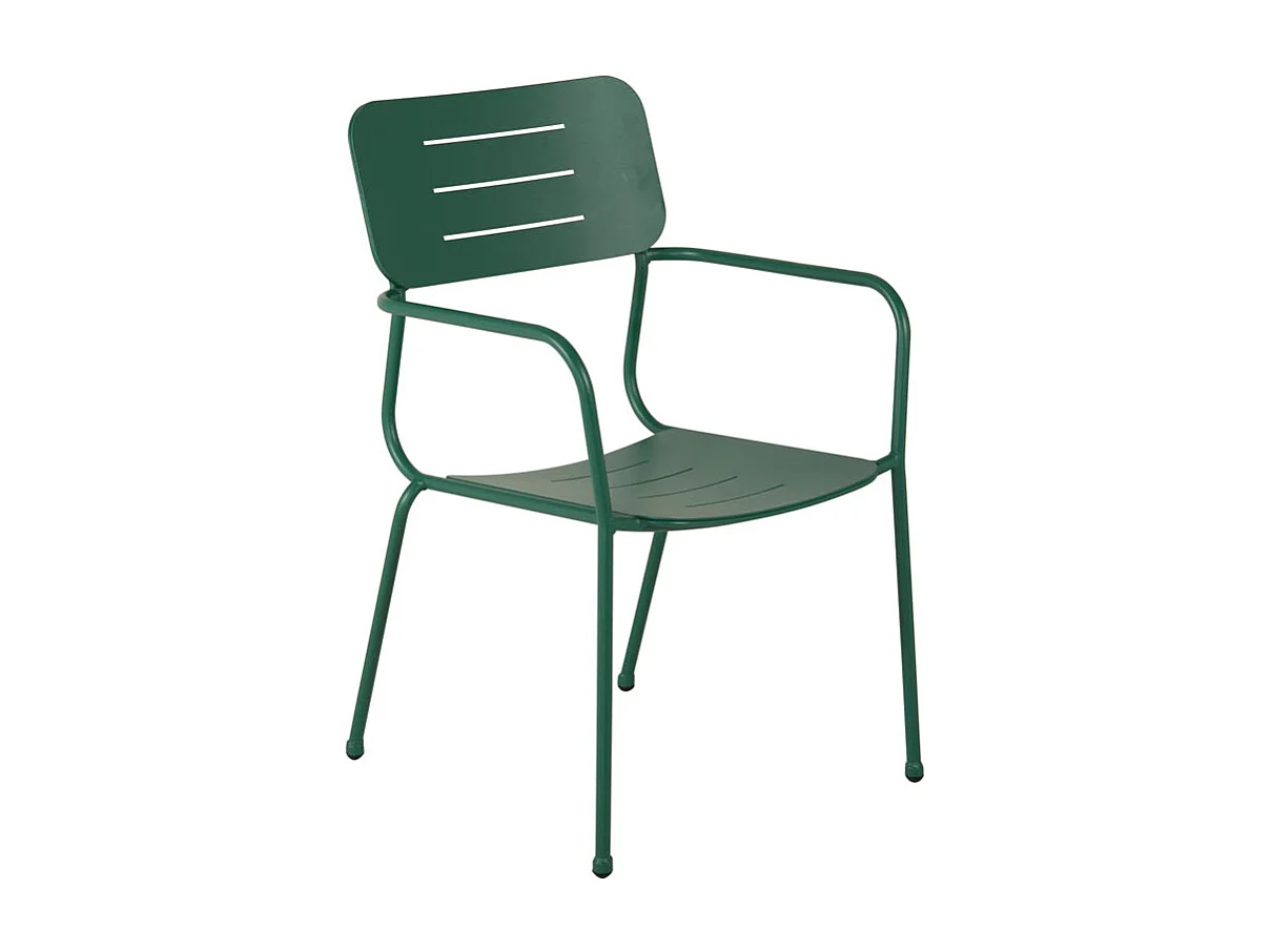 Nicke Chaise de jardin empilable, vert.