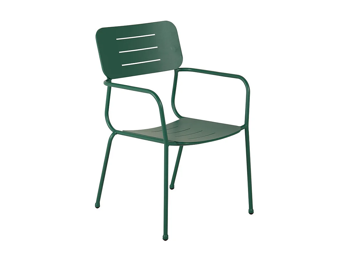 Nicke Chaise de jardin empilable, vert.