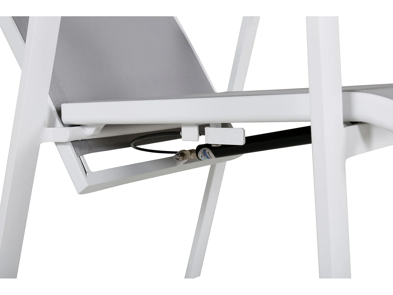 Copacabana Chaise de jardin empilable, blanc, gris.