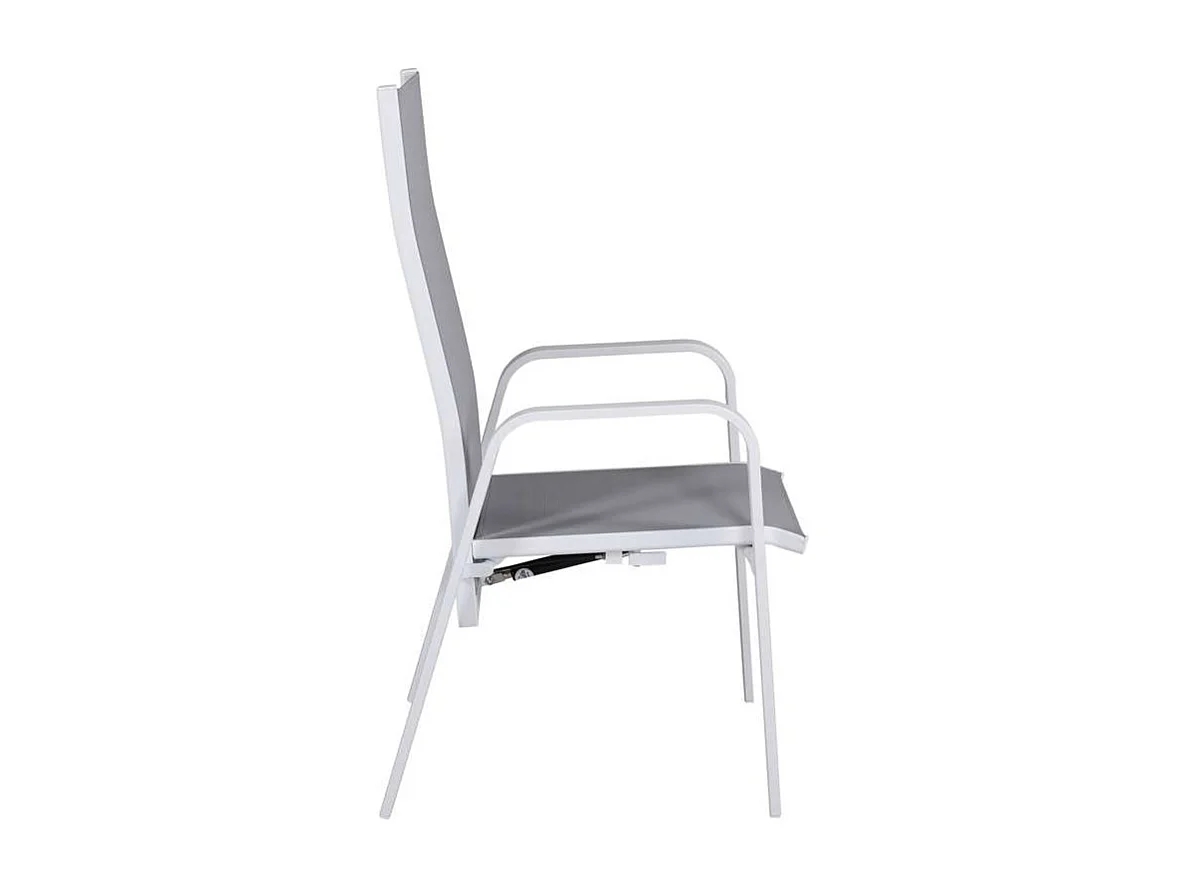 Copacabana Chaise de jardin empilable, blanc, gris.