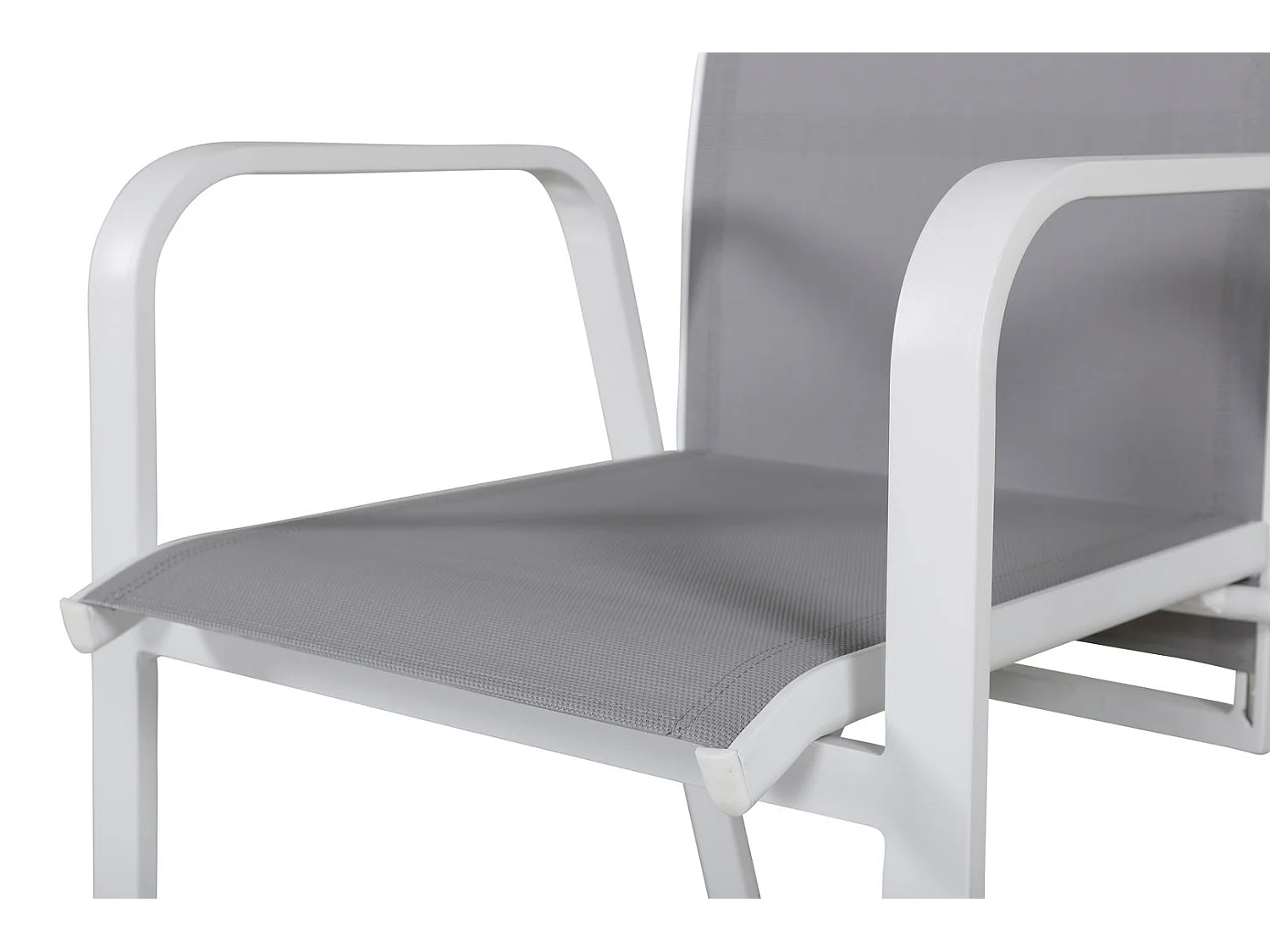Copacabana Chaise de jardin empilable, blanc, gris.