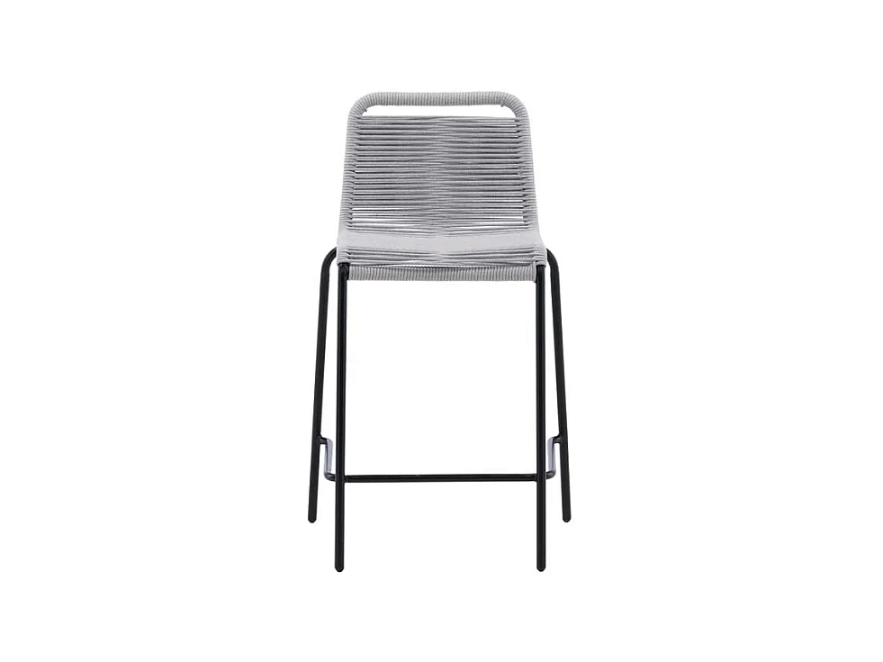 Lindos jardin tabouret de bar empilable gris clair.
